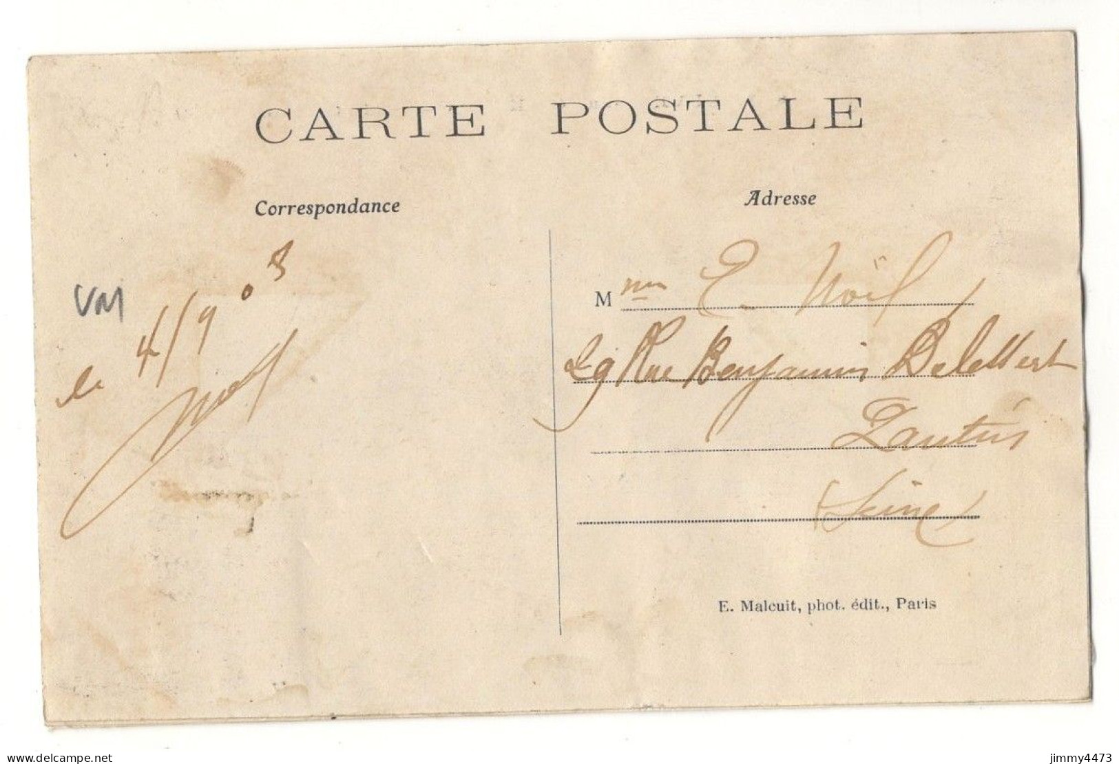 CPA - AUVERS-sur-OISE En 1908 - L'Oise Et Le Casino ( Péniche à Quai ) N° 633 - Edit. E. Malcuit Paris - Auvers Sur Oise
