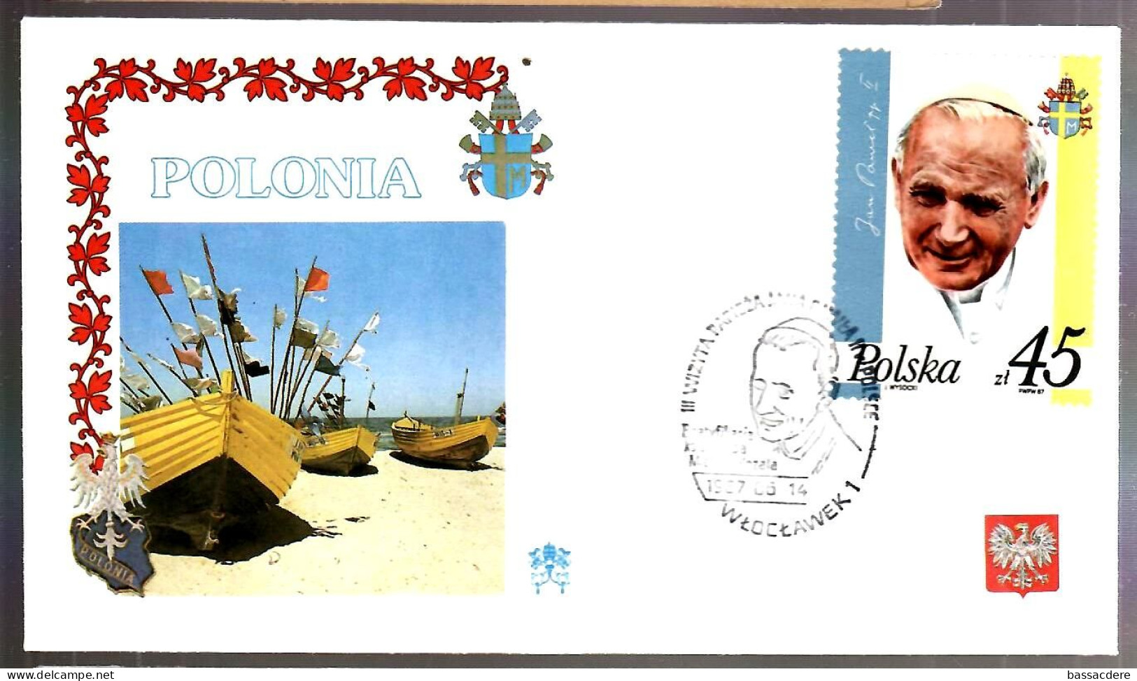 79497 - 10 Enveloppes  Pour  Voyage  Du Pape JEAN PAUL  II - Cartas & Documentos