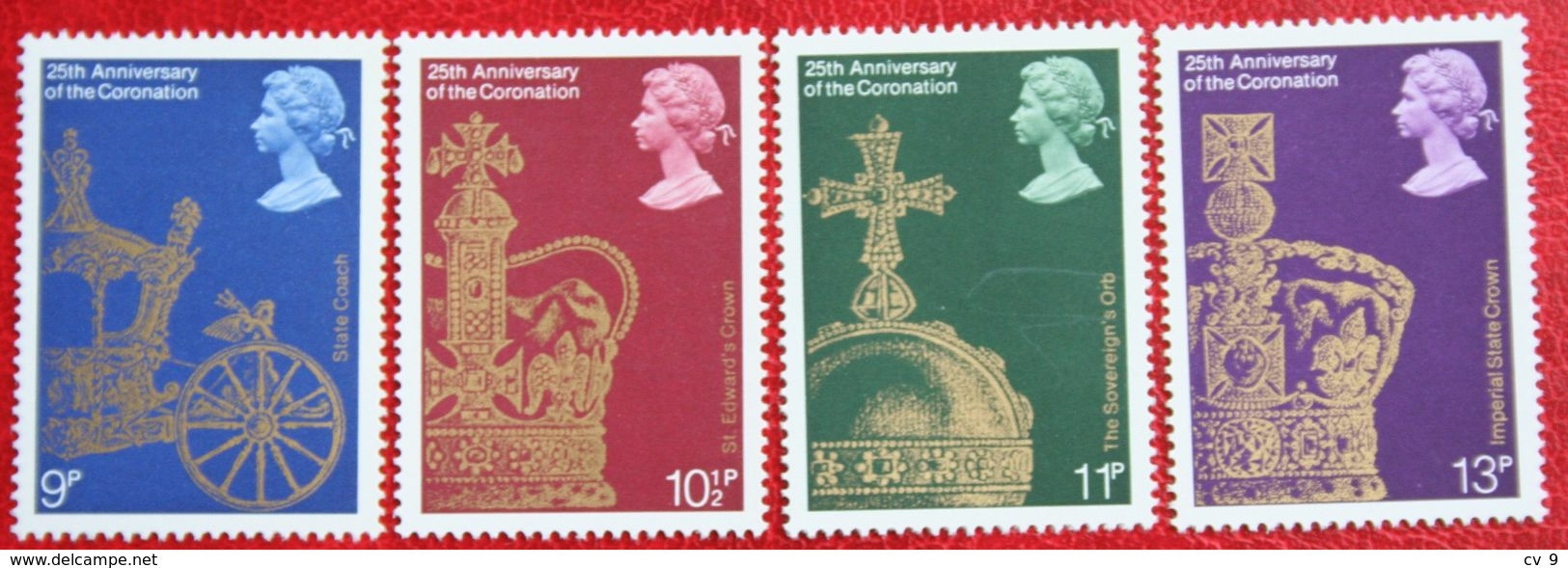 25th Anniv. Of Coronation Of Elizabeth II (Mi 765-768) 1978 POSTFRIS MNH ** ENGLAND GRANDE-BRETAGNE GB GREAT BRITAIN - Ungebraucht