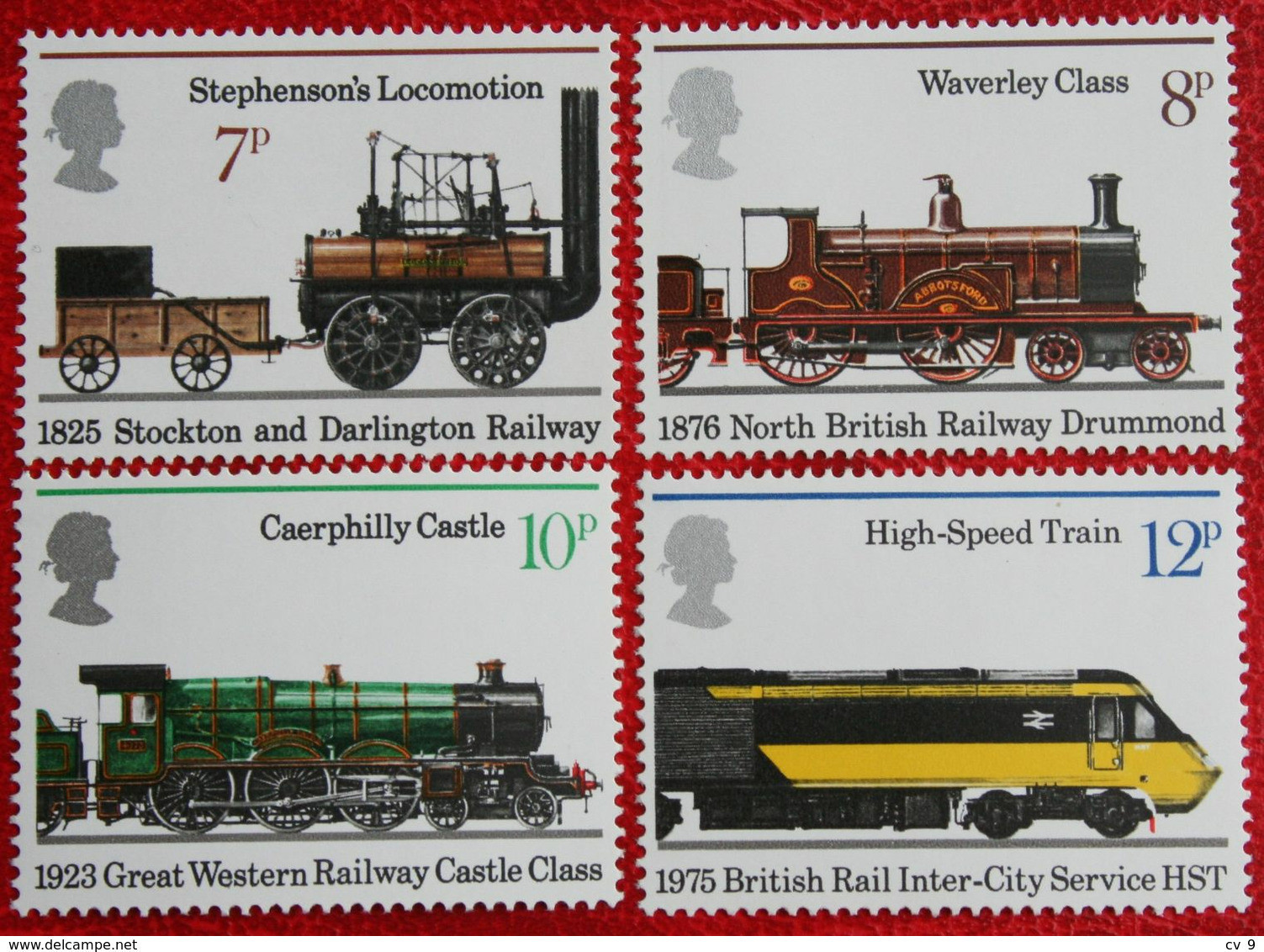 Train Trein Zug Entrenar (Mi 682-685) 1975 POSTFRIS MNH ** ENGLAND GRANDE-BRETAGNE GB GREAT BRITAIN - Unused Stamps