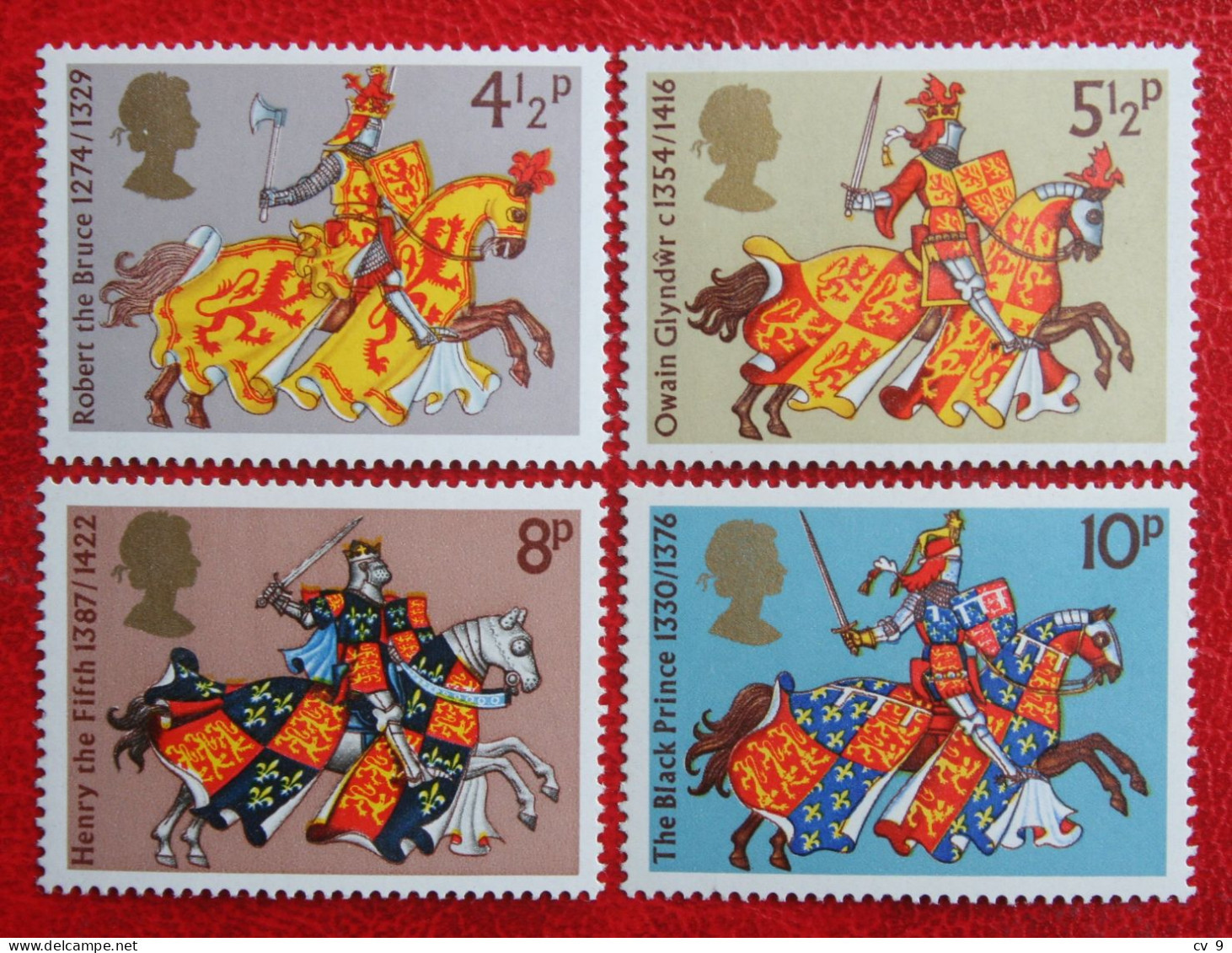 Great Britons On Caparisoned Chargers Horse (Mi 654-657) 1974 POSTFRIS MNH ** ENGLAND GRANDE-BRETAGNE GB GREAT BRITAIN - Neufs