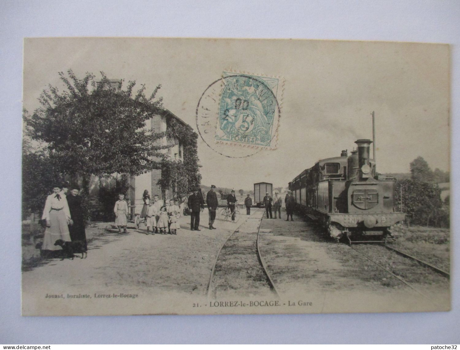 Cpa...Lorrez-le-Bocage...(seine-et-marne)...la Gare...1906...animée... - Lorrez Le Bocage Preaux