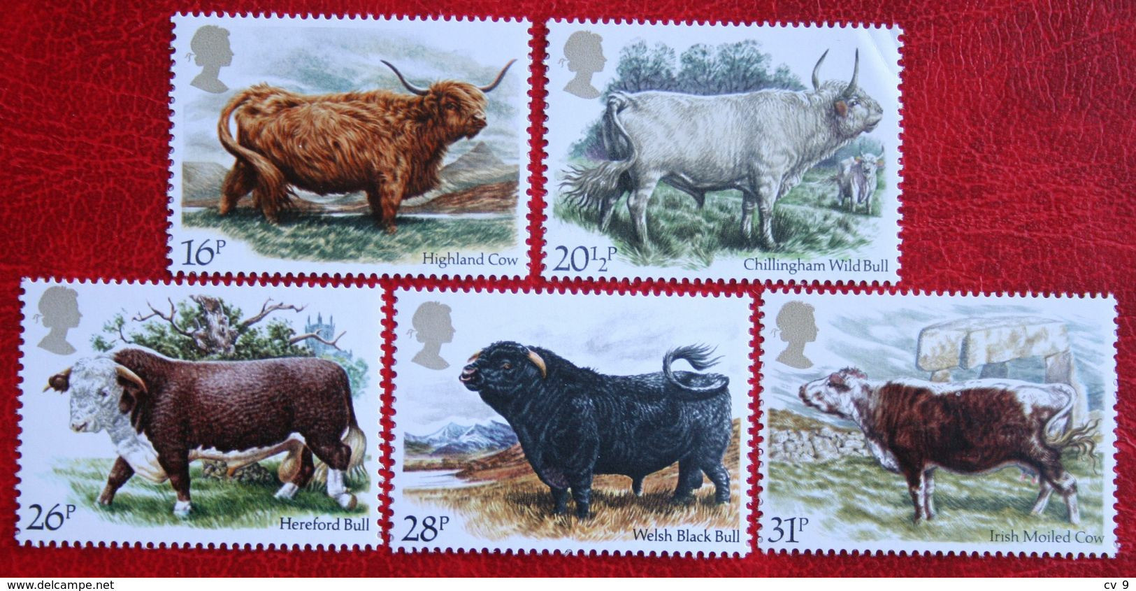 Bovins Vaches Taureaux Cow Kuh (Mi 979-983) 1984 POSTFRIS MNH ** ENGLAND GRANDE-BRETAGNE GB GREAT BRITAIN - Neufs
