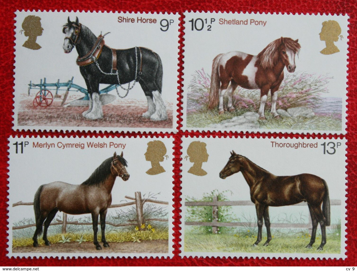 British Horses Pferd Cheval (Mi 769-772) 1978 POSTFRIS MNH ** ENGLAND GRANDE-BRETAGNE GB GREAT BRITAIN - Nuovi