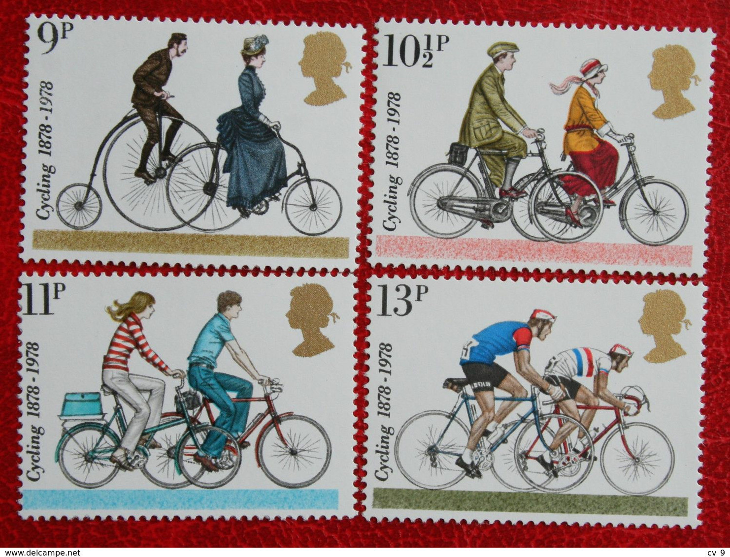 Cyclists Club Velo Bike (Mi 773-776) 1978 POSTFRIS MNH ** ENGLAND GRANDE-BRETAGNE GB GREAT BRITAIN - Unused Stamps