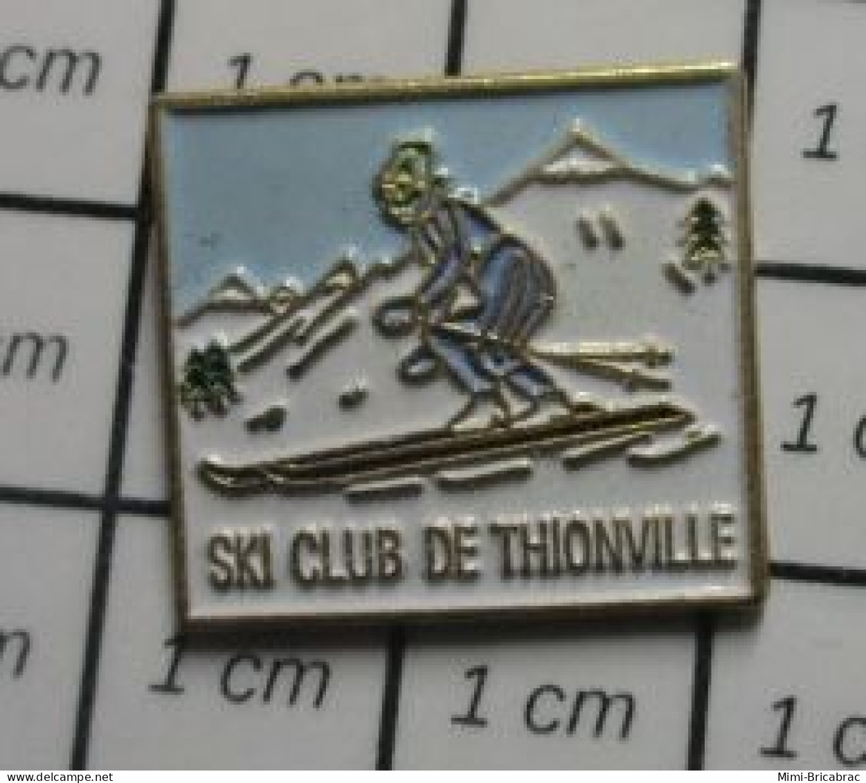 713c Pin's Pins / Beau Et Rare : SPORTS / NEIGE MONTAGNE SKI CLUB DE THIONVILLE - Sports D'hiver