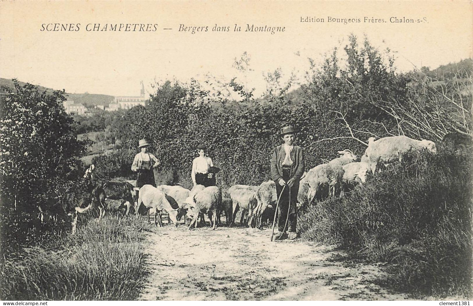 Agriculture Scenes Champetres Bergers Dans La Montagne - Viehzucht