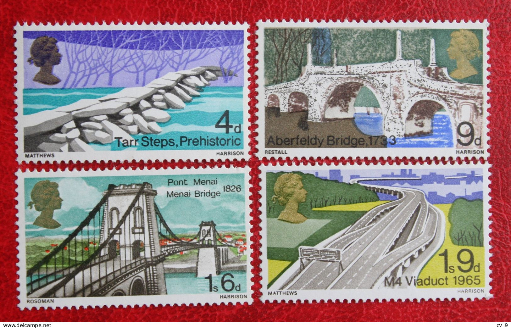 British Bridges Bruggen Brucken (Mi 481-484 Yv 506-509) 1968 POSTFRIS MNH ** ENGLAND GRANDE-BRETAGNE GB GREAT BRITAIN - Neufs