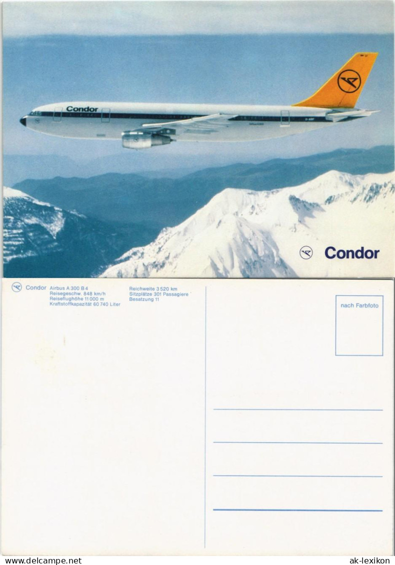 Ansichtskarte  Condor Airbus A300 B 4 Flugzeuge - Airplane 1994 - 1946-....: Moderne