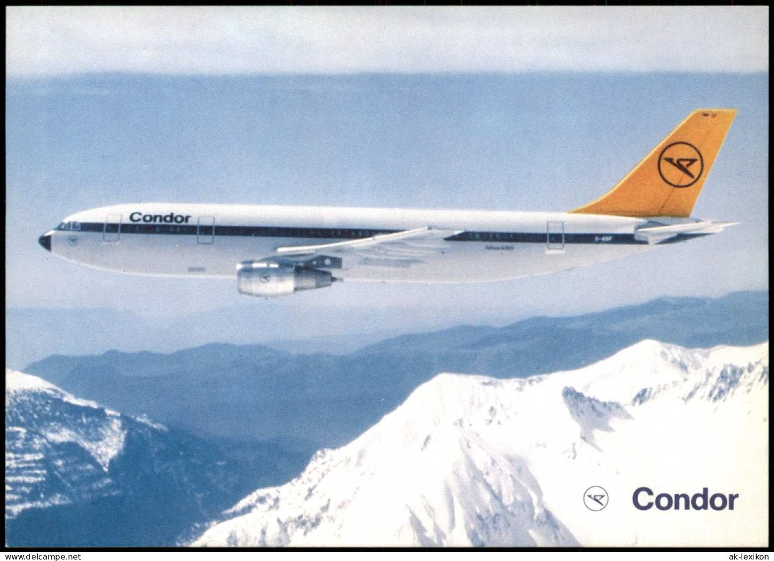 Ansichtskarte  Flugwesen & Flugzeug (Airplane) Condor Airbus A300 B4 1990 - 1946-....: Moderne