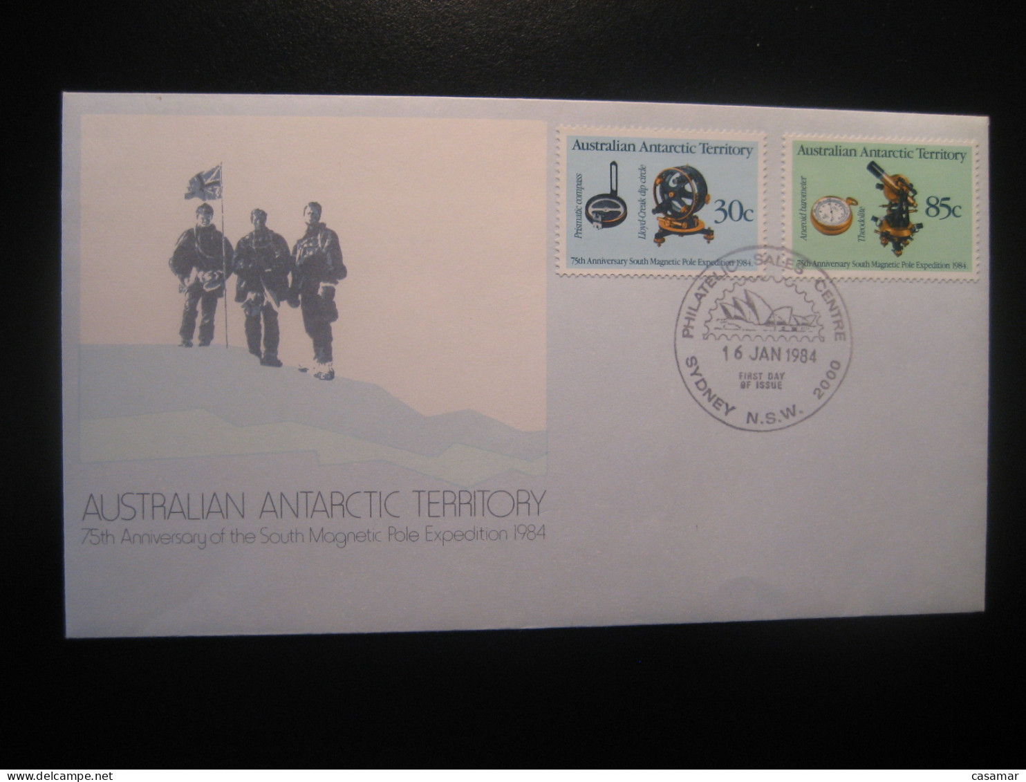 SYDNEY 1984 South Magnetic Pole Physics Geology FDC Antarctic Antarctica AAT Antarctique Australia Polar - Brieven En Documenten