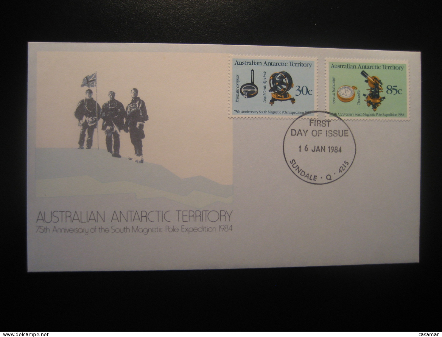 SUNDALE 1984 South Magnetic Pole Physics Geology FDC Antarctic Antarctica AAT Antarctique Australia Polar - Briefe U. Dokumente