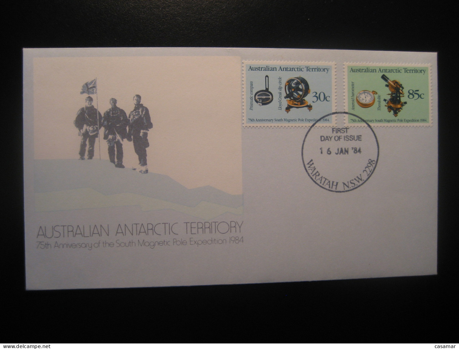 WARATAH 1984 South Magnetic Pole Physics Geology FDC Antarctic Antarctica AAT Antarctique Australia Polar - Storia Postale