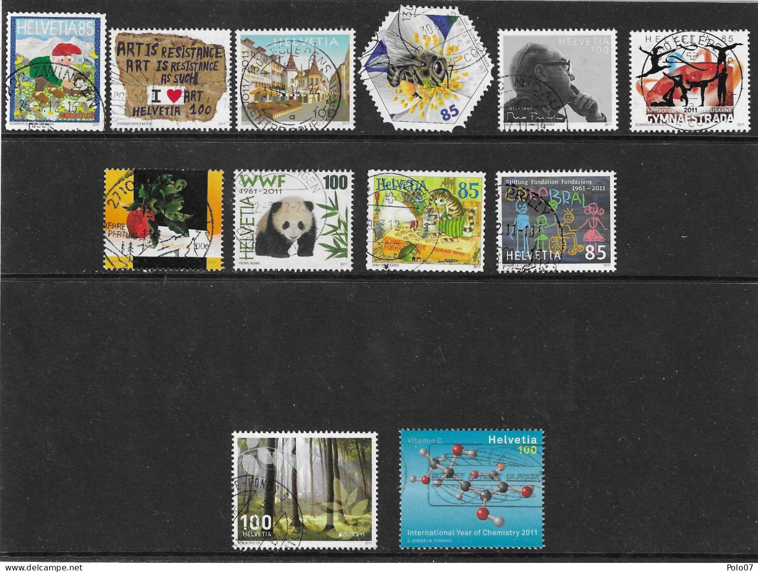 2011 Batch 03 TOUS LES TIMBRES ISOLÉS DE L'ANNÉE 2011 ****** - Usati