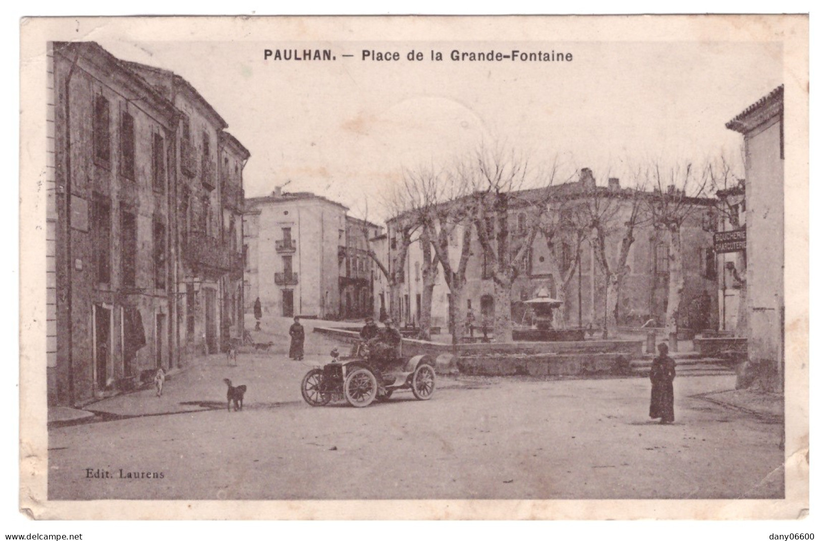 PAULHAN - Place De La Grande-Fontaine (carte Animée) - Paulhan