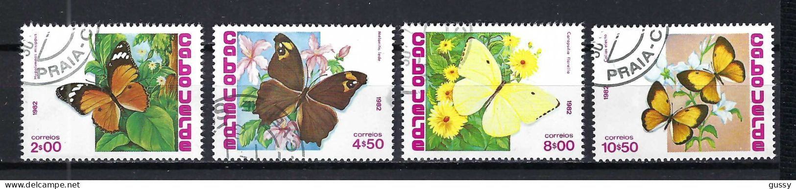 CAP VERT Ca.1982: Lot D' Obl. "papillons" - Vlinders