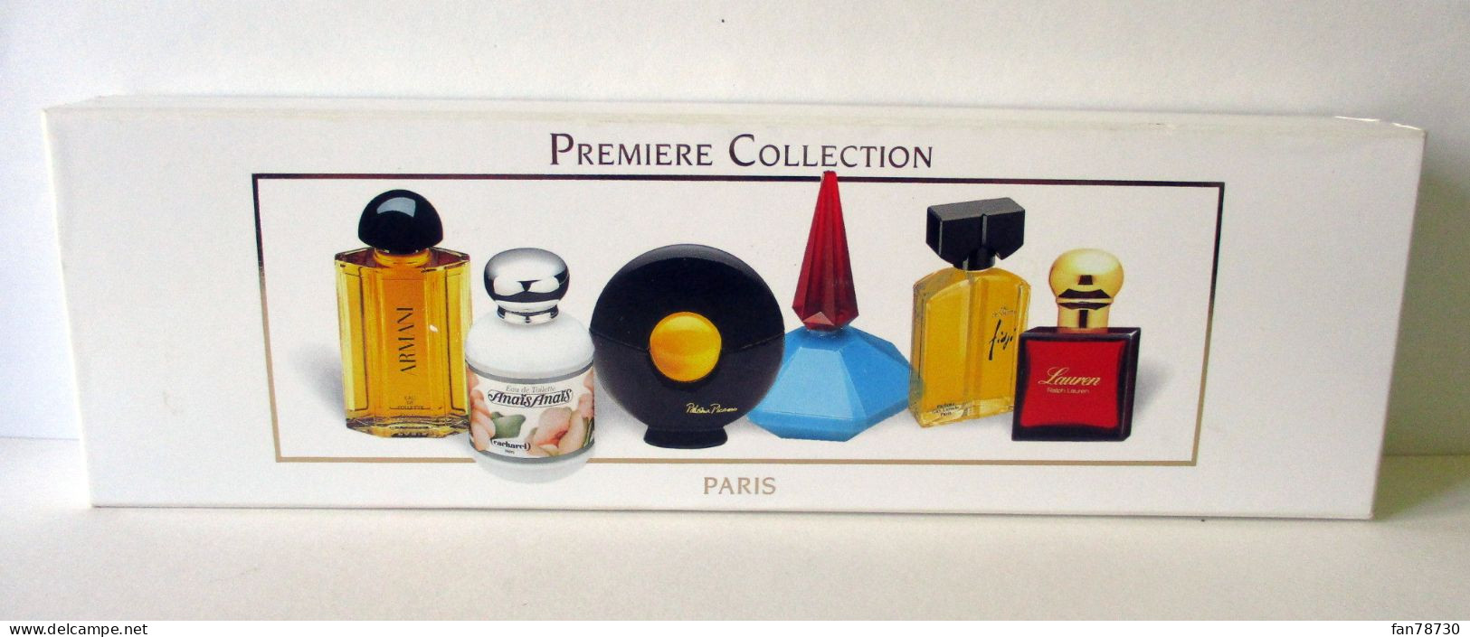 Miniatures X 6 "Première Collection" Paris - Prestige Et Collections - FRAIS DU SITE DEDUITS - Miniaturen Flesjes Dame (met Doos)