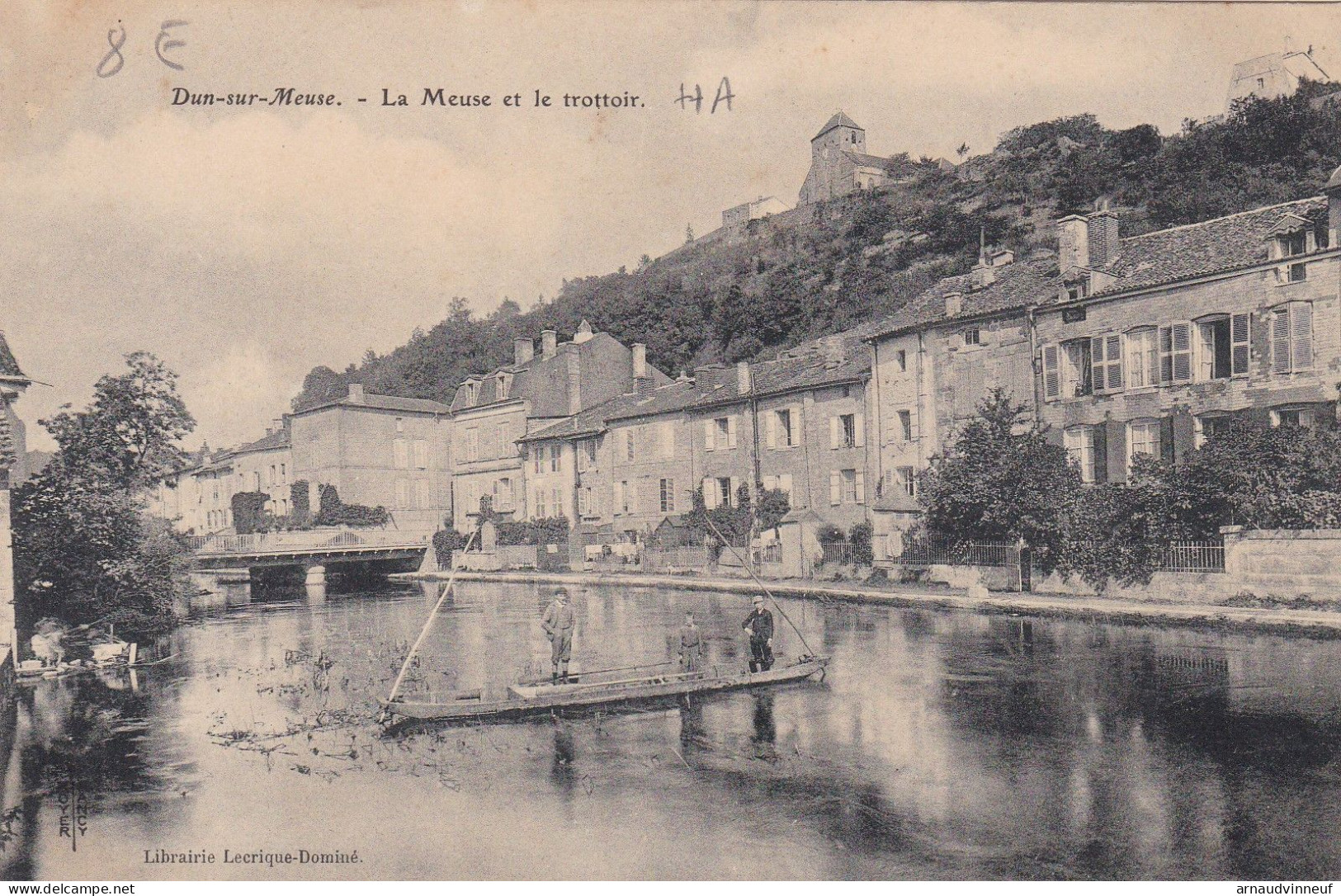 55-DUN SUR MEUSE LA MEUSE ET LE TROTTOIR - Dun Sur Meuse
