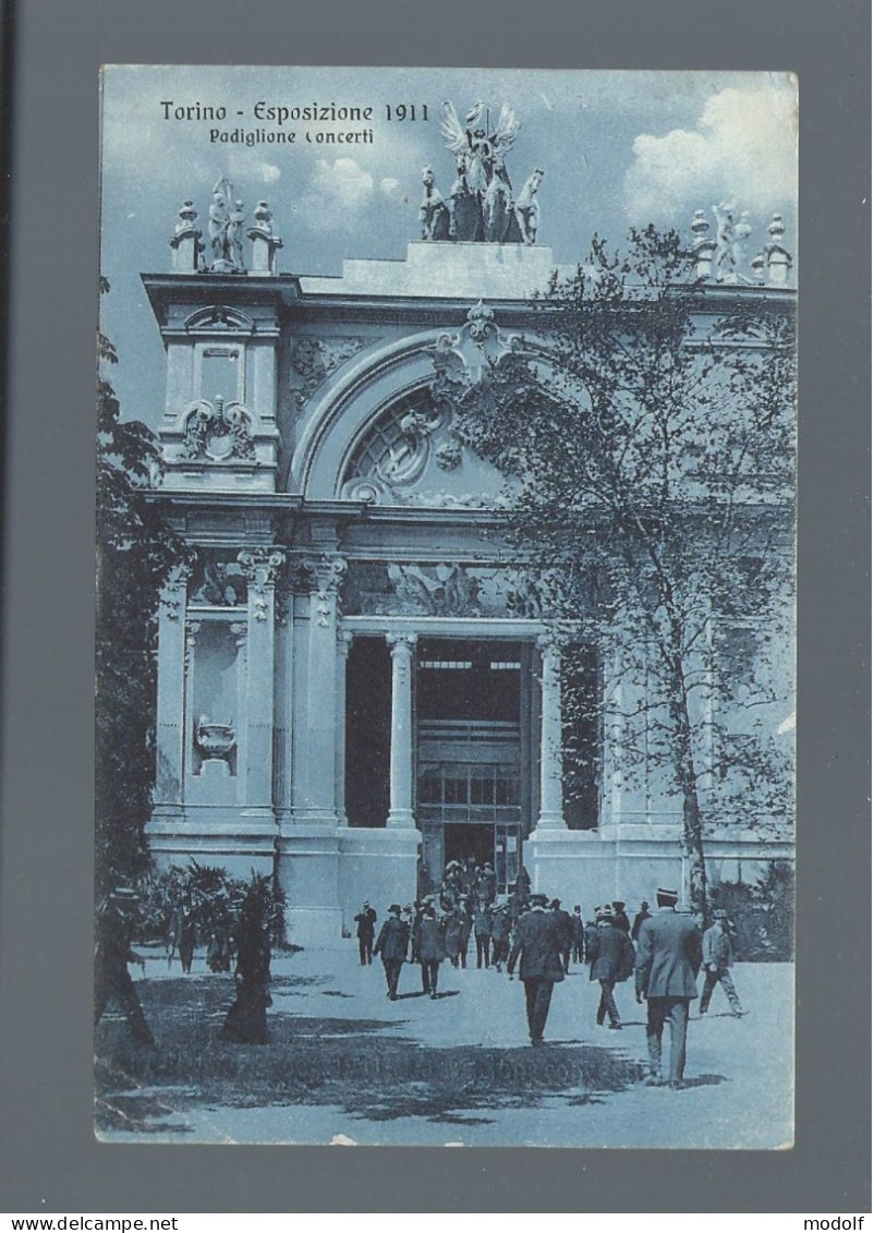 CPA - Italie - Torino - Esposizione 1911 - Podiglione Concerti - Animée - Circulée En 1911 - Exposiciones