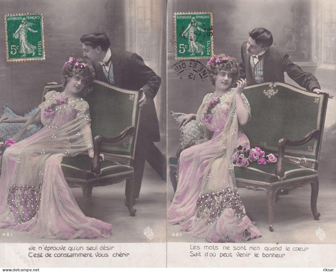 FANTAISIE(COUPLE) SERIE DE 2 CARTES - Women