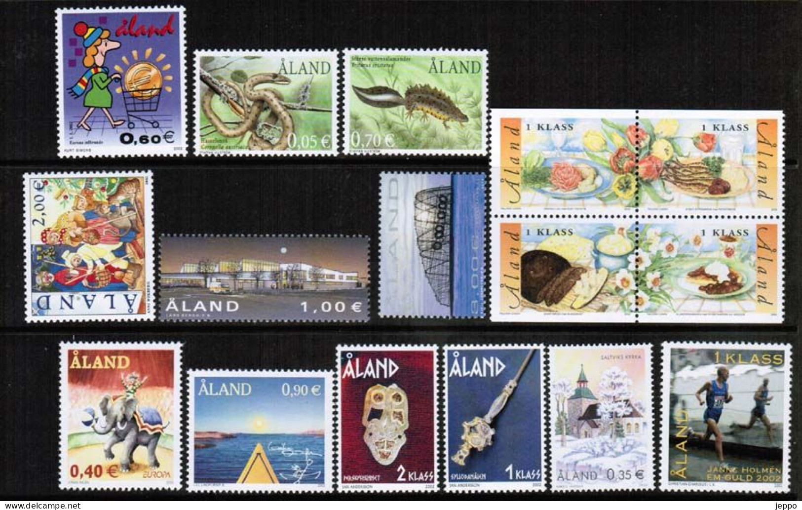 2002 Aland Islands Complete Year Set Mnh. - Aland