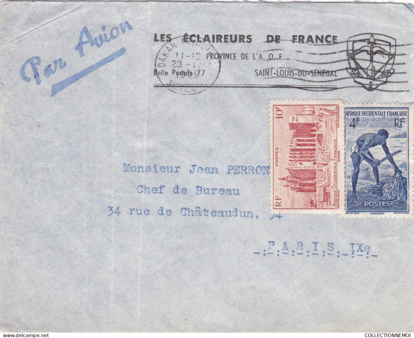 Les Eclaireurs De FRANCE ,,,,,,,,,,SENEGAL - Covers & Documents