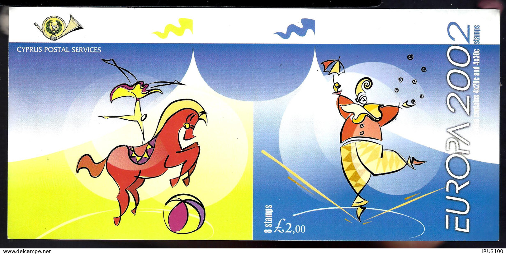 THÈME "CIRQUE" CARNET EUROPA CEPT CHYPRE 2002  - Zirkus