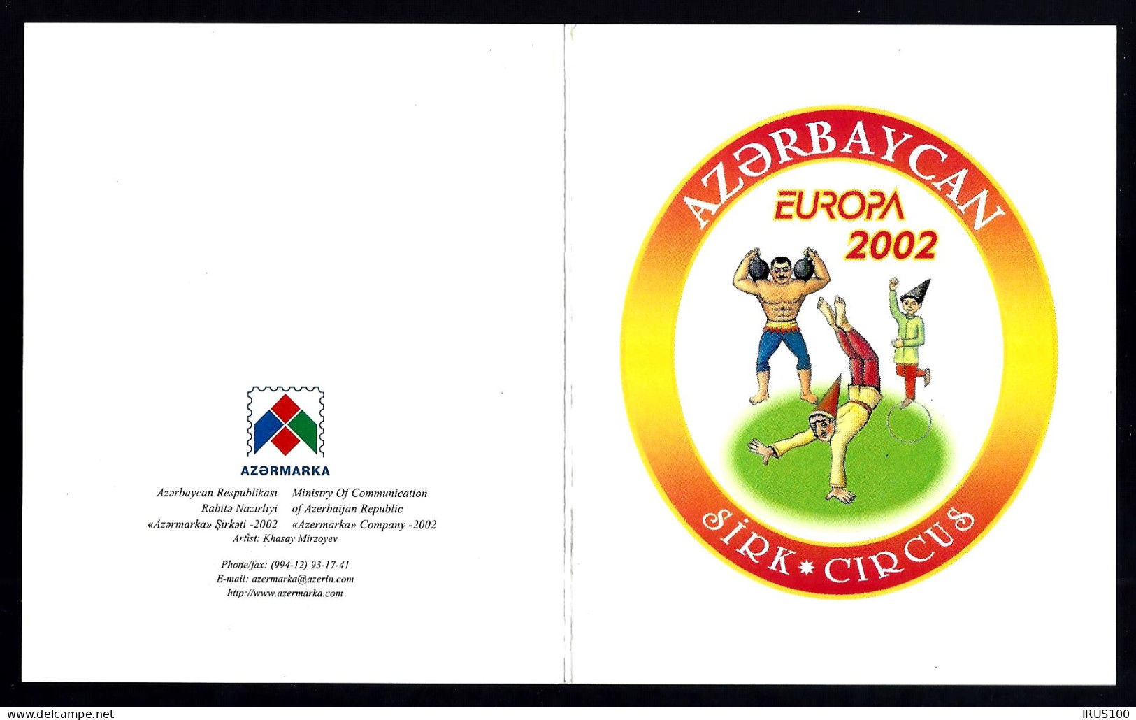 THÈME "CIRQUE" CARNET EUROPA CEPT AZERBAIJAN 2002  - Circus