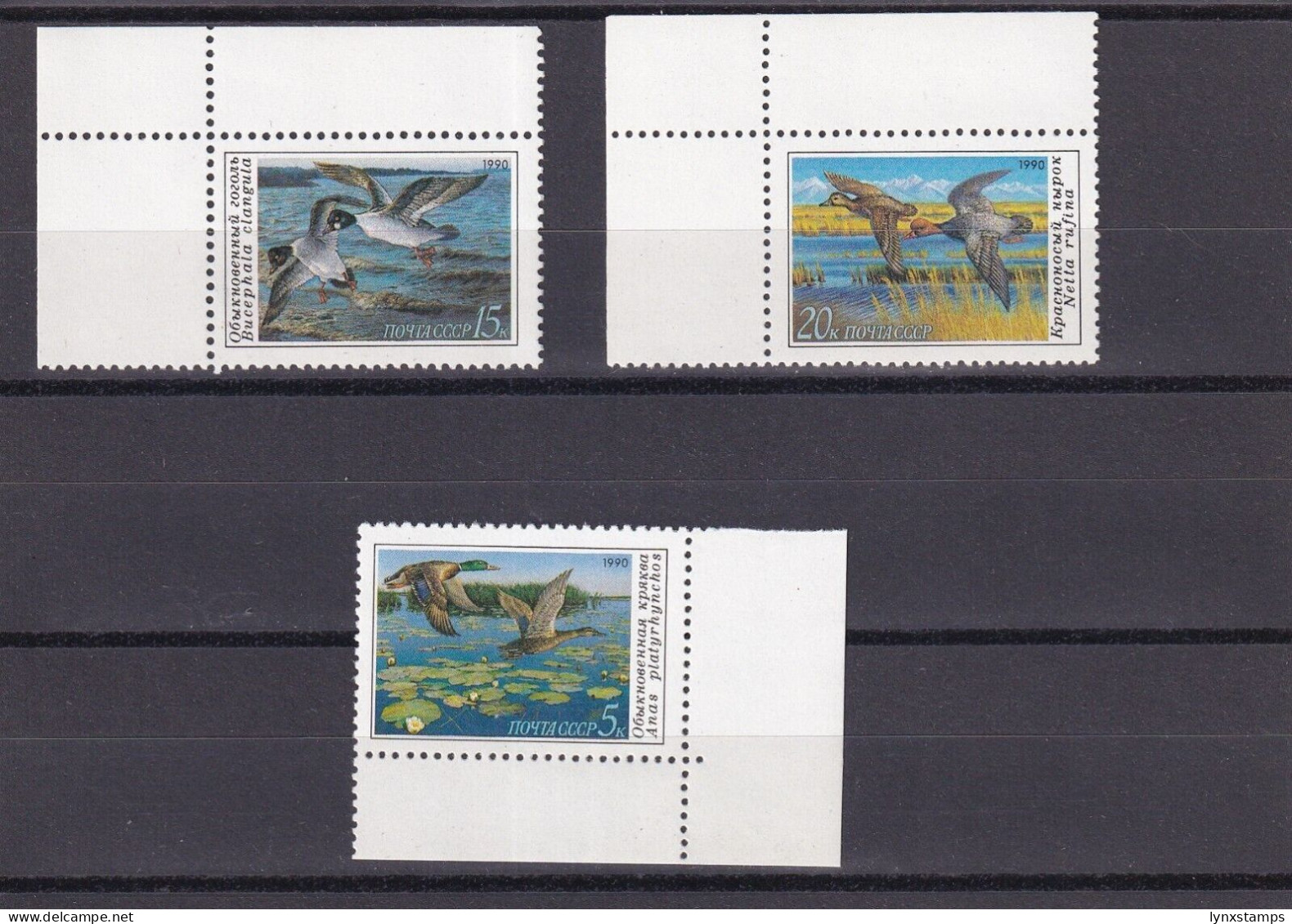 SA05 Russia USSR 1990 Ducks-Birds Mint Stamps - Unused Stamps