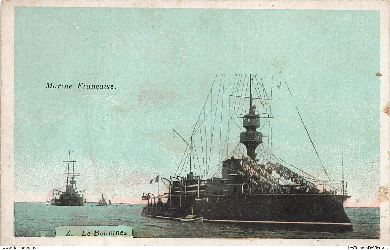 TRANSPORTS - Le Bouvines - Marine Française - Carte Postale Ancienne - Sonstige & Ohne Zuordnung