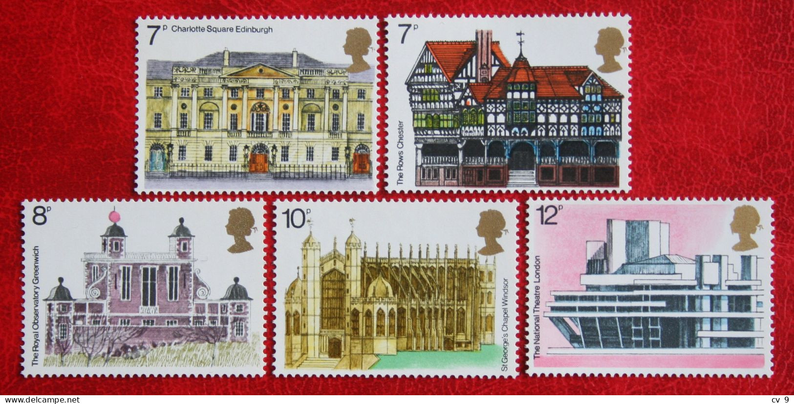 European Architectural Heritage Year (Mi 673-677) 1975 POSTFRIS MNH ** ENGLAND GRANDE-BRETAGNE GB GREAT BRITAIN - Unused Stamps