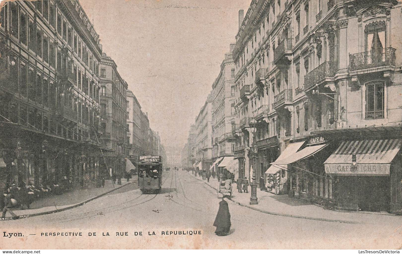 FRANCE - Lyon - Perspective De La Rue De La République - Carte Postale Ancienne - Otros & Sin Clasificación