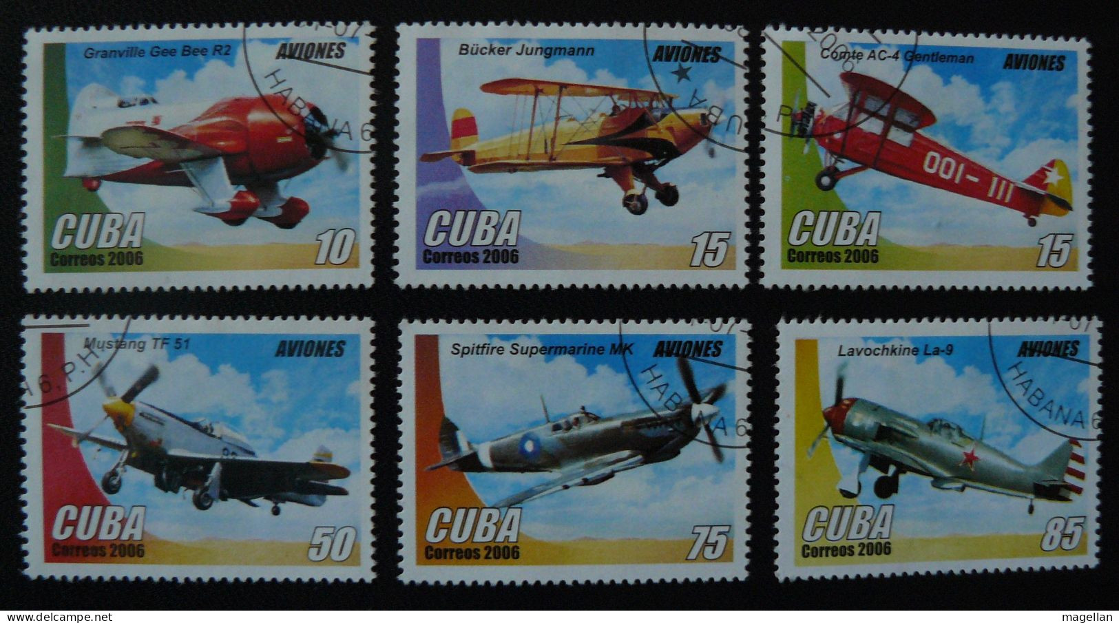 Cuba - 4357/62 Oblitérés - Avions - Collezioni & Lotti