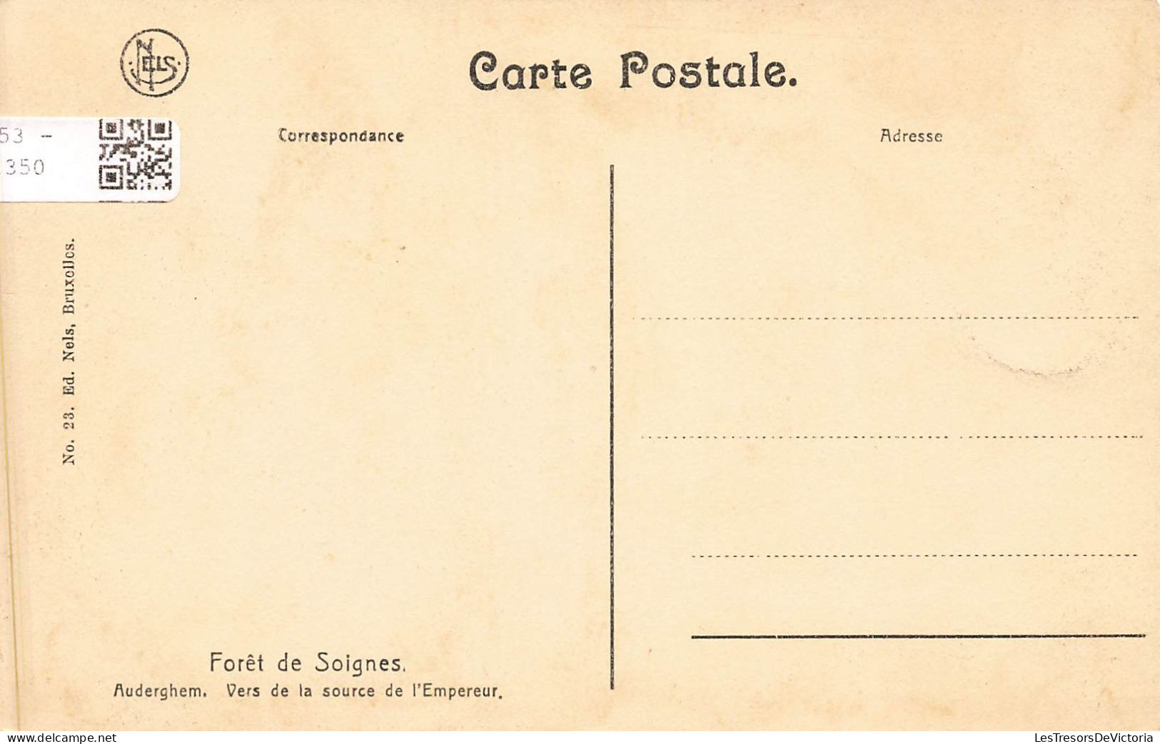 BELGIQUE - Forêt De Soignes - Auderghem - Vers De La Source De L'Empereur - Carte Postale Ancienne - Altri & Non Classificati