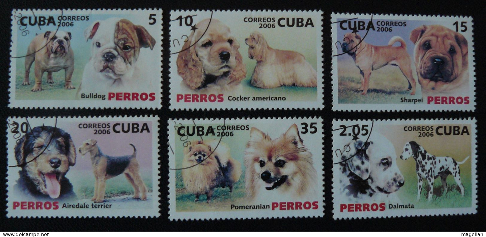 Cuba - 4363/68 Oblitérés - Chiens - Dogs - Collections, Lots & Séries