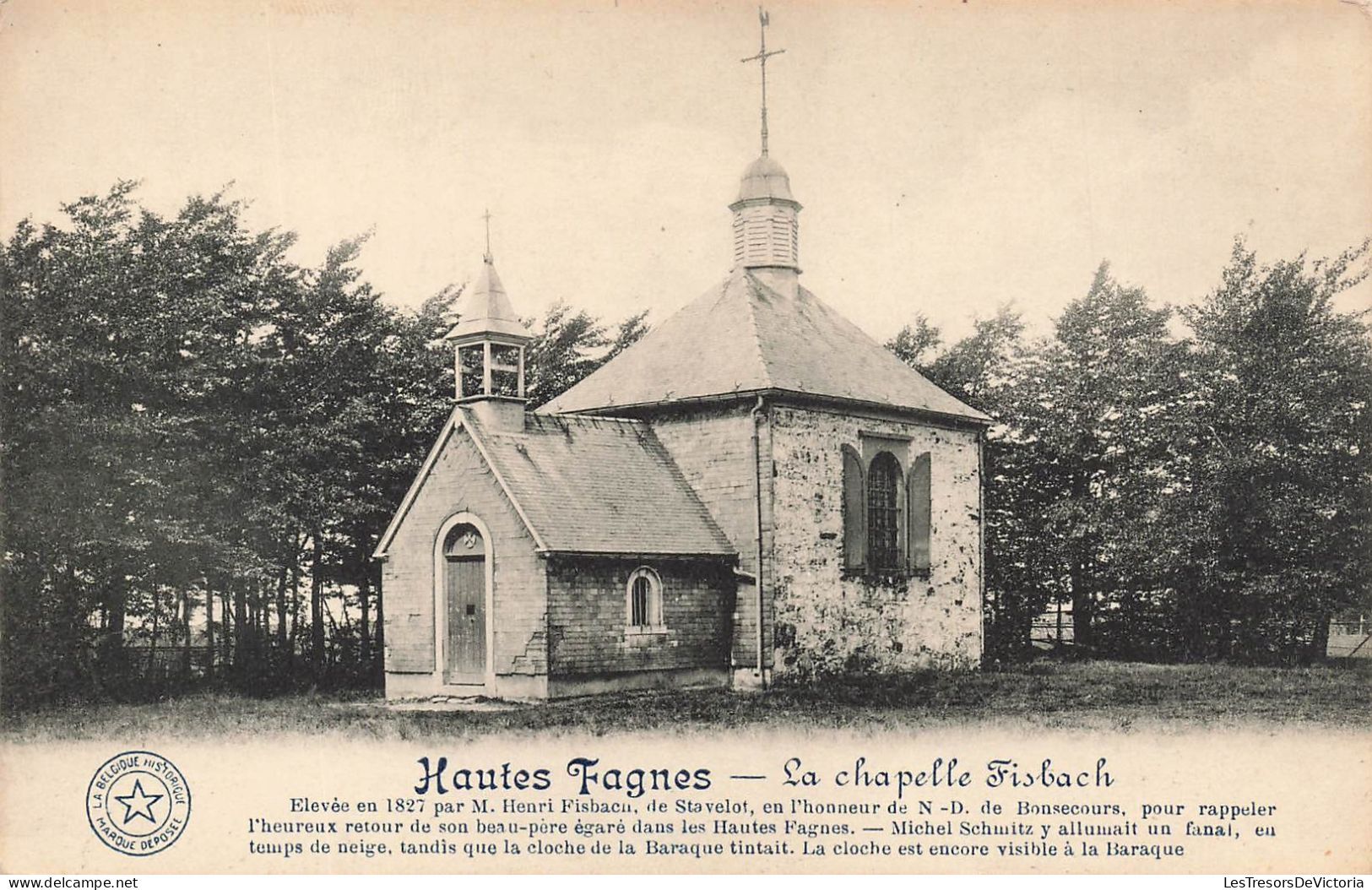 BELGIQUE - Hautes Fagnes - Vue Générale De La Chapelle Fisbach - Carte Postale Ancienne - Autres & Non Classés