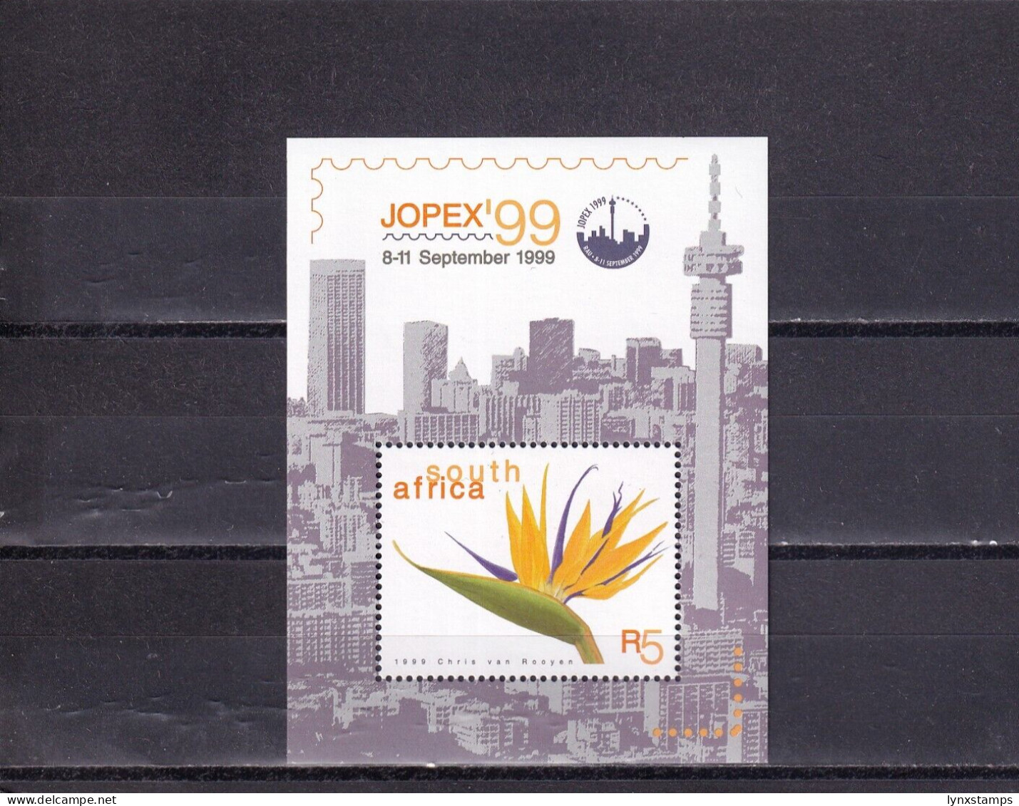 SA05 South Africa 1999 JOPEX '99 National Stamp Exhib. Johannesbur Minisheet - Unused Stamps