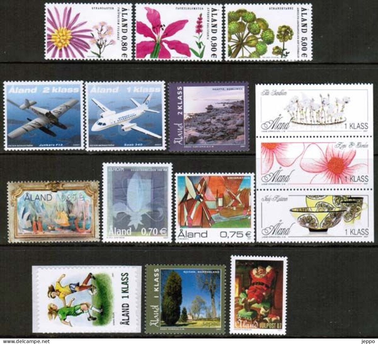 2007 Aland Islands Complete Year Set Mnh. - Aland