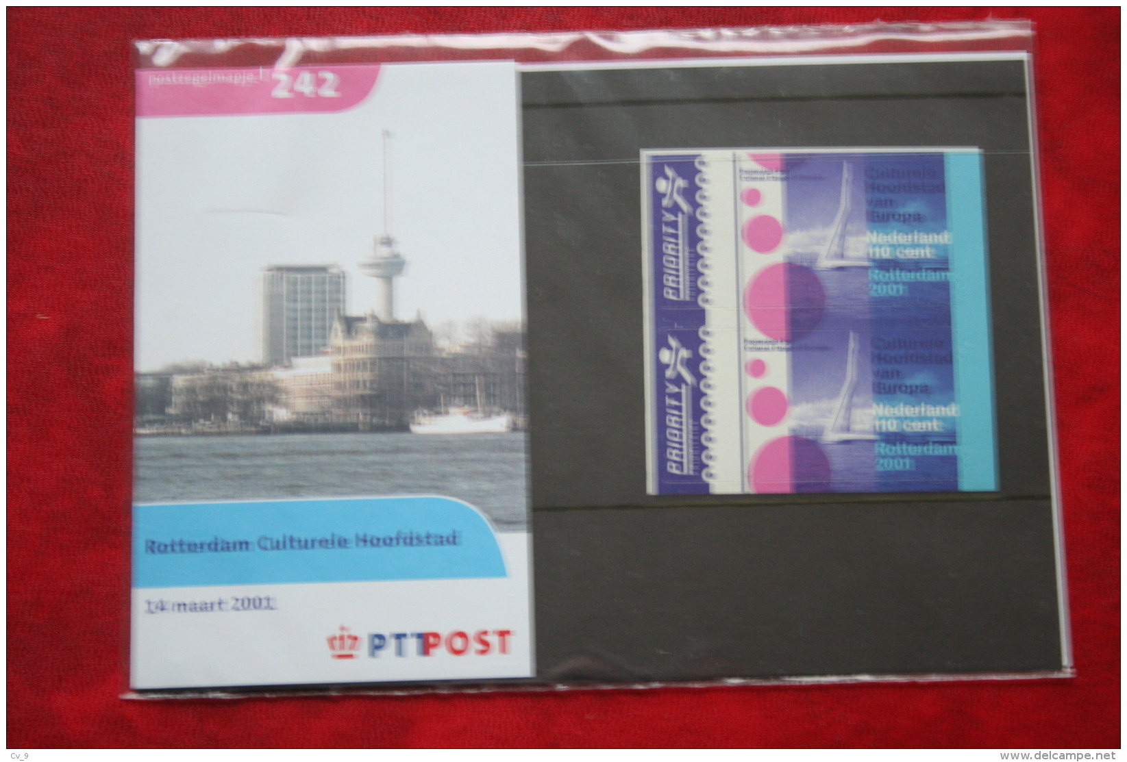 14 Maart 2001 Bridge Rotterd PZM 242 Postzegelmapje Presentation Pack POSTFRIS MNH ** NEDERLAND NIEDERLANDE NETHERLANDS - Neufs