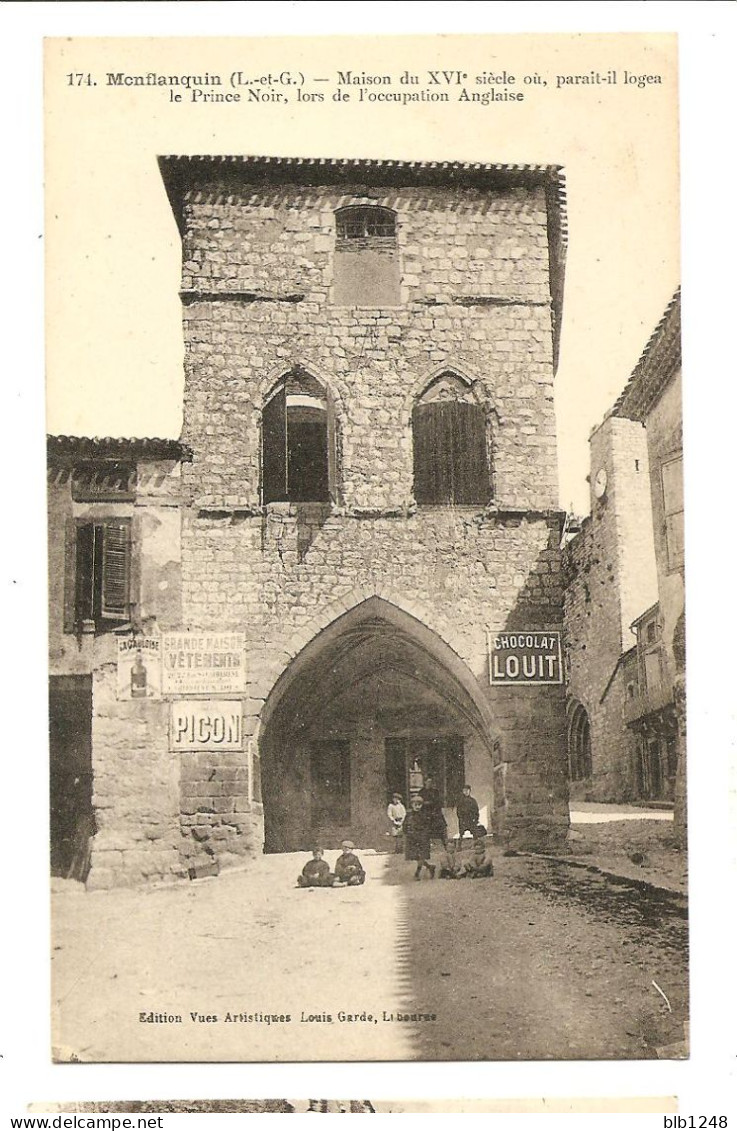 [47] Lot Et Garonne > Monflanquin Maison XVI Eme Siecle  Panneaux Publicitaires - Monflanquin