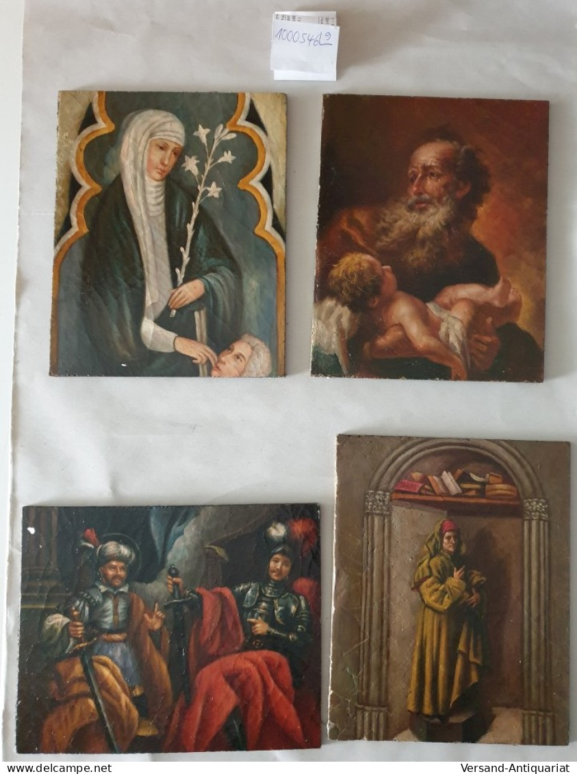 Konvolut : 9 Darstellungen : Kirchenväter : Heilige : Nonnen : Religiöse Und Historische Szenen : - Other & Unclassified