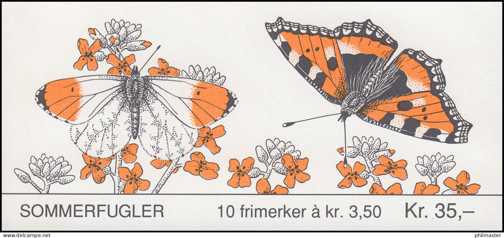 Norwegen Markenheftchen 20 Schmetterlinge Butterflies Sommerfugler 1993, ** - Cuadernillos