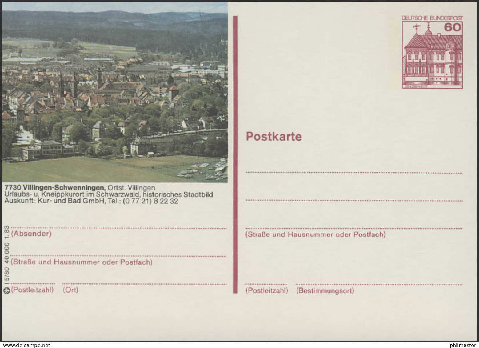 P138-l5/080 7730 Villingen-Schwenningen Stadtansicht ** - Postales Ilustrados - Nuevos