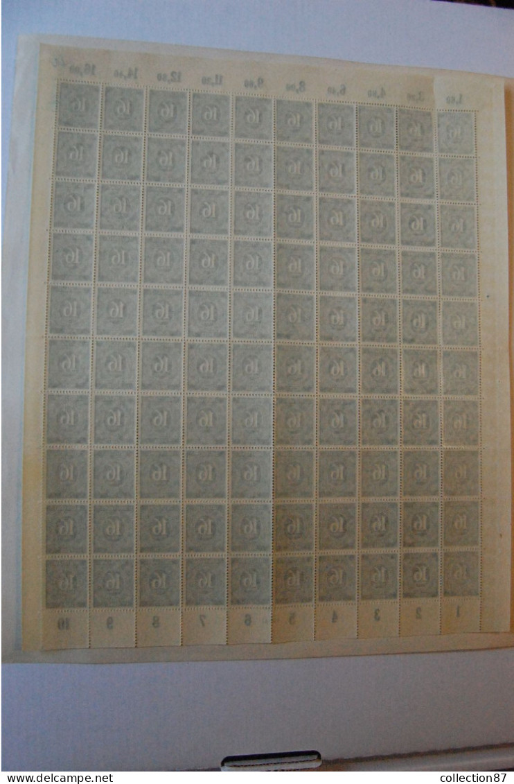 REF 090 > ALLEMAGNE Occupation Alliée < FEUILLE N° 13 * * 16 Pg Neuf Luxe - MNH * * < Zone Anglo Américaine - Nuovi
