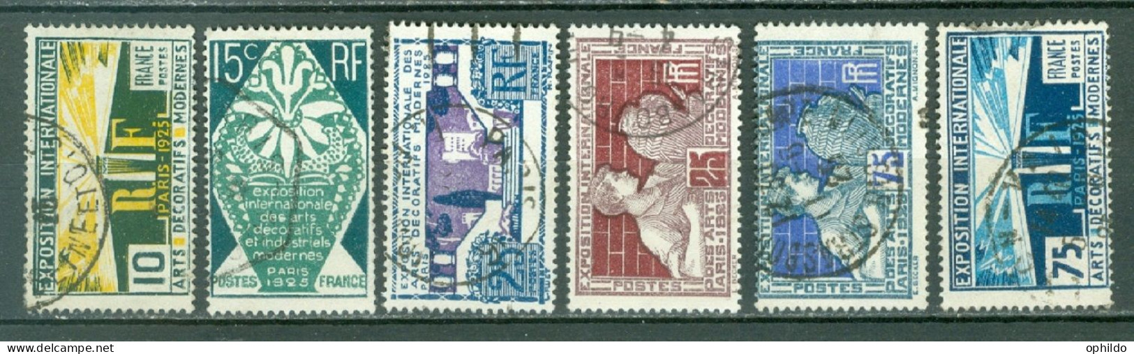 France  210/215  Ob  TB   - Used Stamps