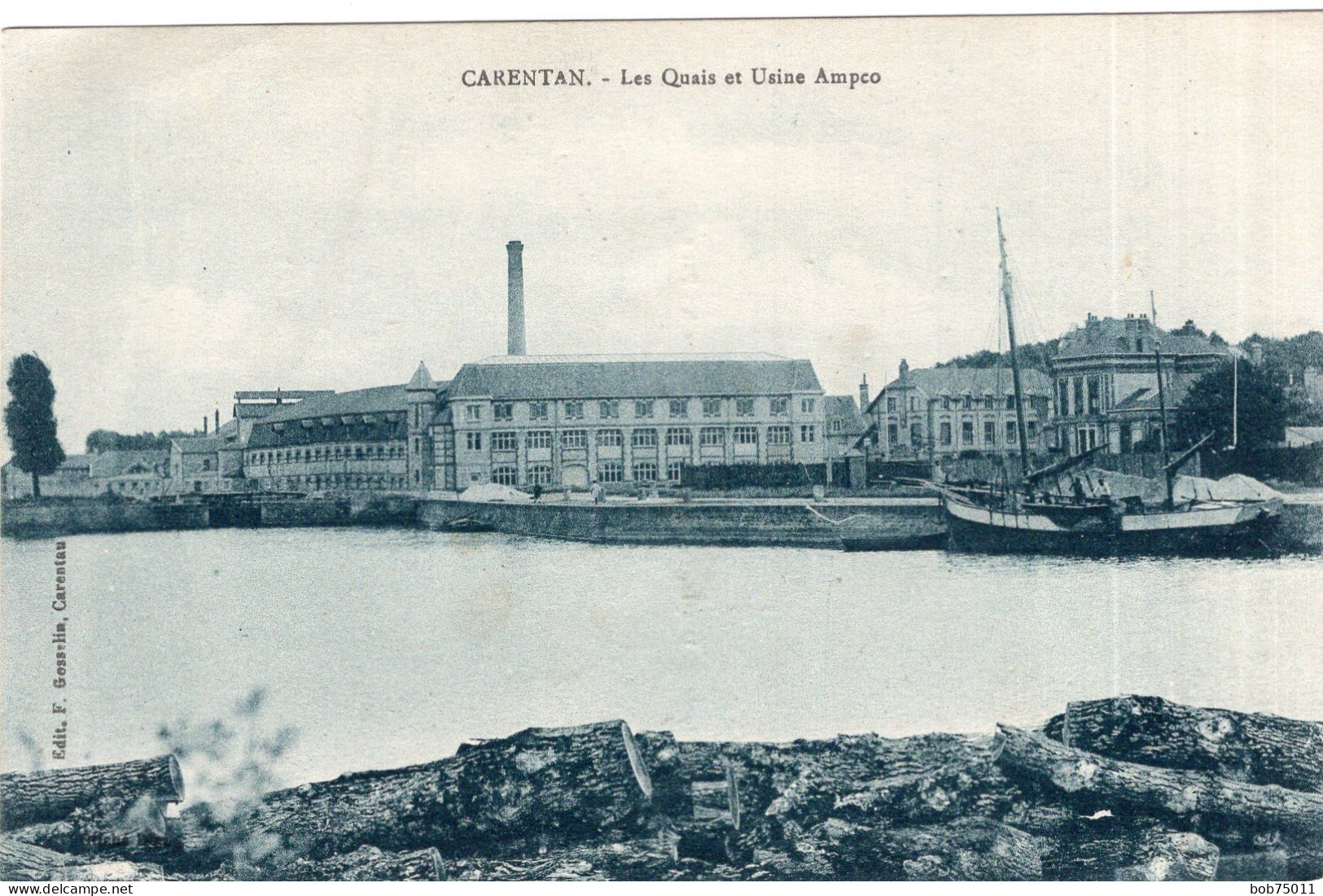 CARENTAN , Les Quais Et Usine Ampco - Carentan