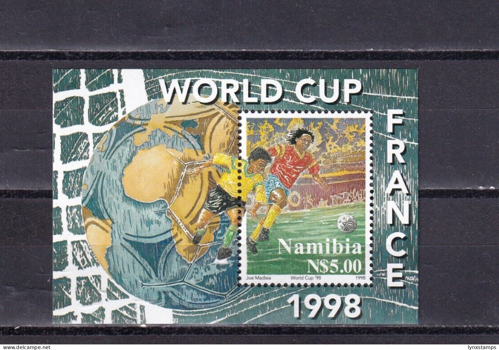 SA05 Namibia 1998 Football World Cup - France Minisheet Mint - Namibië (1990- ...)