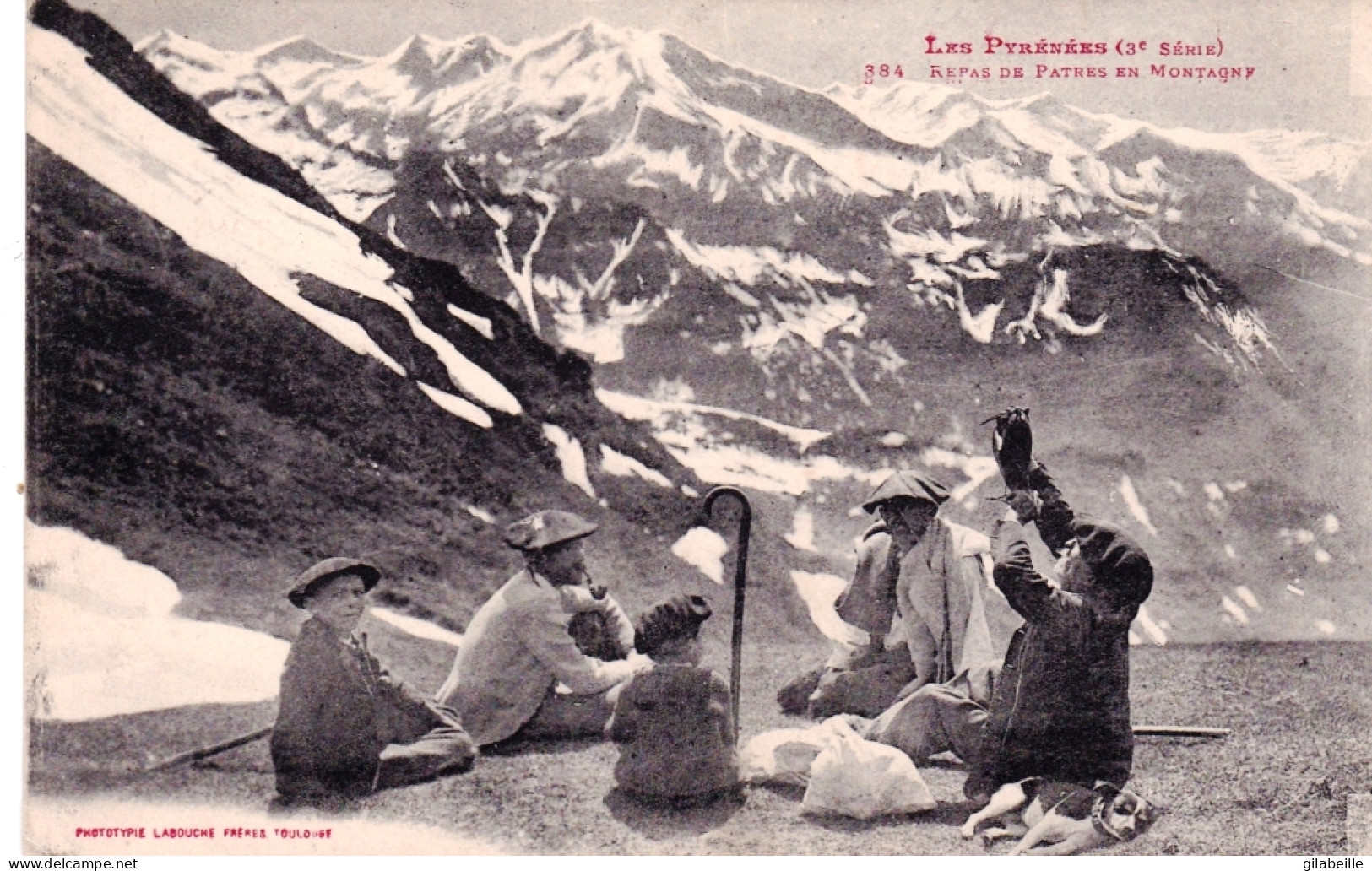 Petits Metiers - Les Pyrenées - Repas De Patres En Montagne - Paysans
