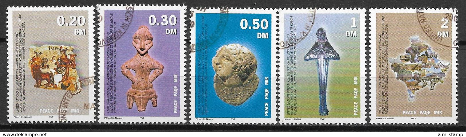 2000  Kosovo Mi. 1-5 Used  : Frieden Im Kosovo - Kosovo