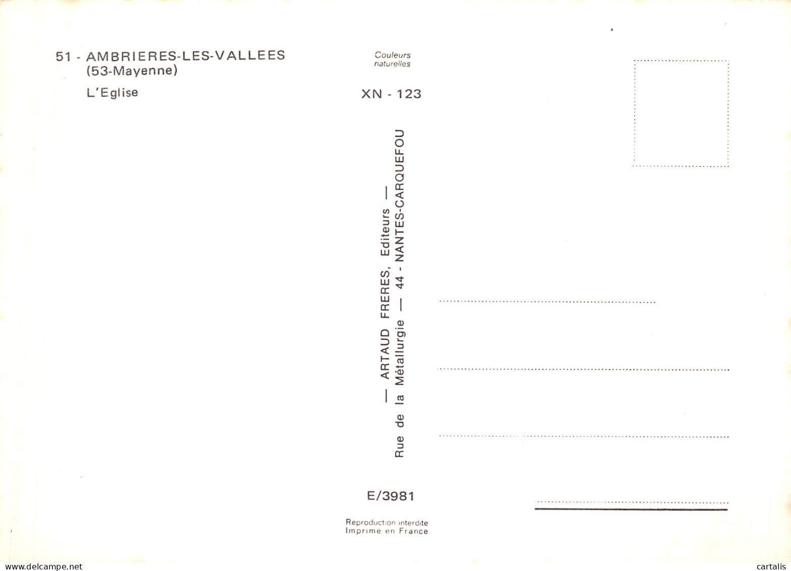 53-AMBRIERES LES VALLEES-N°4134-C/0113 - Ambrieres Les Vallees